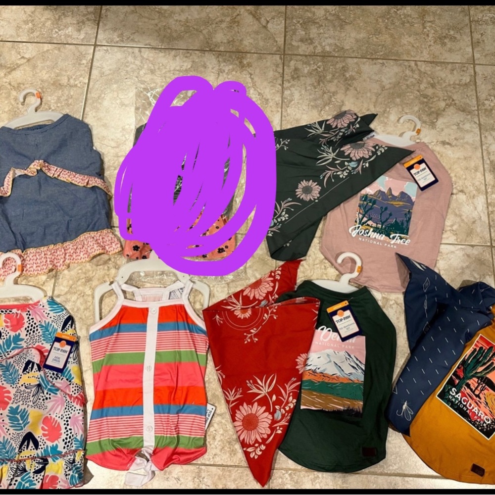 Top Paw dog’s clothes sizes S,M,L,XL (Read description)
